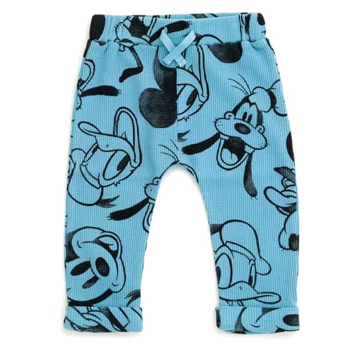 Image of Disney Boys' Loungewear Waffle Knit Sweatshirt and Pants Set for Baby & Kids