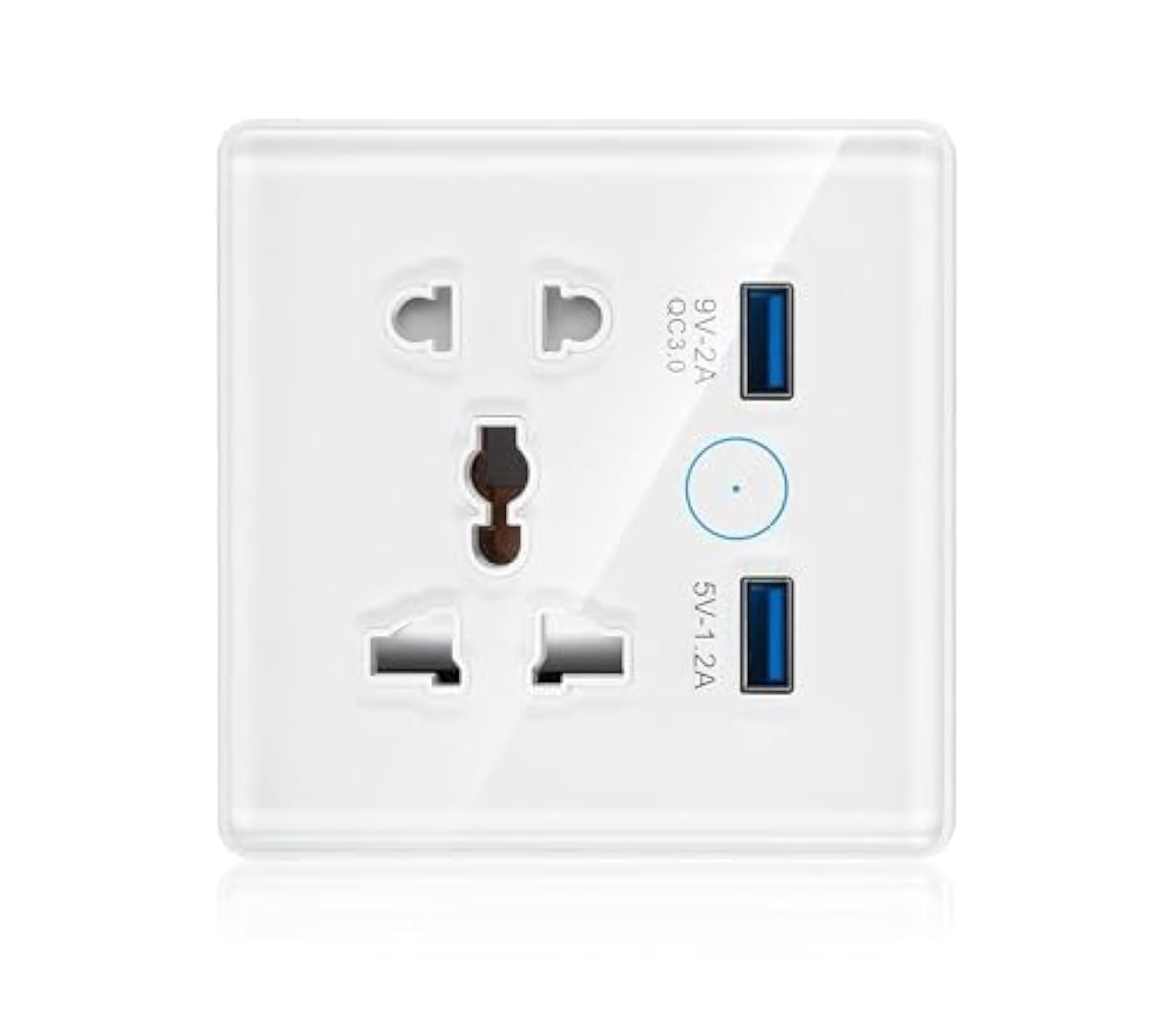 Tichondrius Universal Smart Wall Outlet, homekit Socket, 2 in Wall Socket with USB Interface, homekit APP Remote Control, Compatible with Alexa, No Hub Required, 2.4G WiFi, 10A