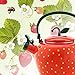 Whistling Tea Kettle for Stove Top Enamel on Steel Teakettle, Supreme Housewares Strawberry Design Teapot Water Kettle Cute Kitchen Accessories Teteras (2.3 Quart, Strawberry)