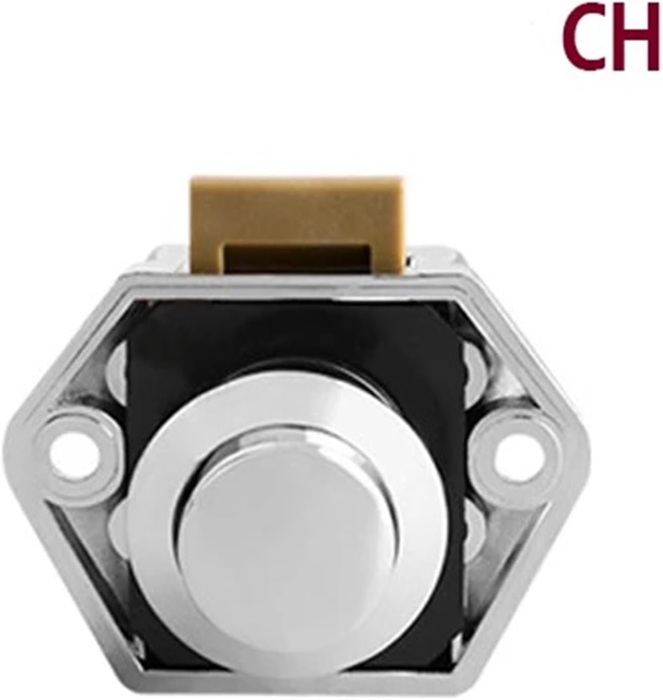 Plastic Mini Push Lock Diameter 20mm RV/Caravan/Boat/Motor Home/Cupboard Rarelock ZS01 1Pcs(As pcs-01)
