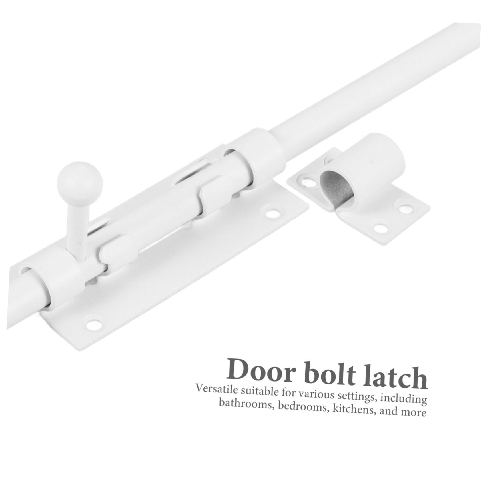 Serratura a Scatto per Porta in Acciaio Inox, Meccanismo di Bloccaggio Scorrevole per Sicurezza, Installazione Facile, Adatta per Porte Interne, Cabine Bagno e Stanze