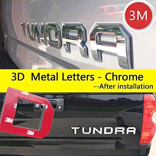 Super Repairman for Tundra 2014-2020 Special 3D Zinc Alloy Tailgate Insert Letters - (Chrome) (Not Decal Sticker)