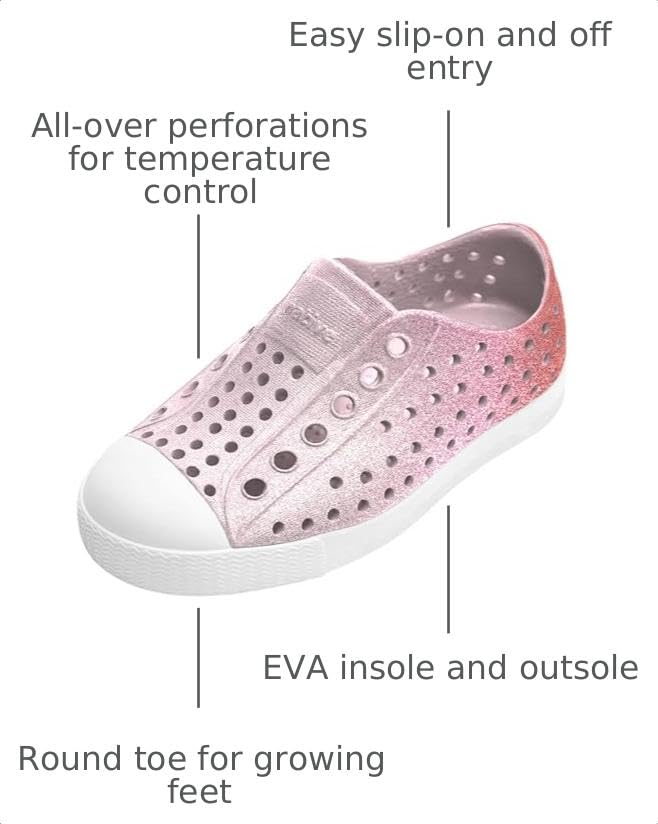 Image of Native Shoes Unisex-Child Jefferson Bio-Bling Sneakers