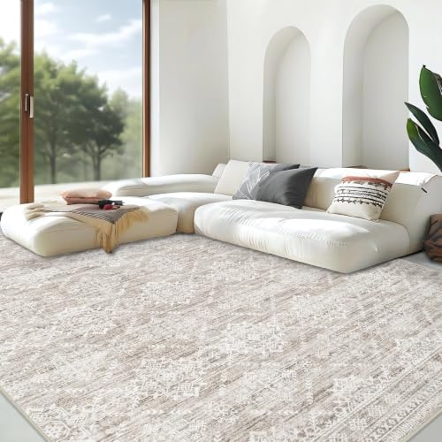 Large Washable Boho Moroccan Area Rug 9x12
