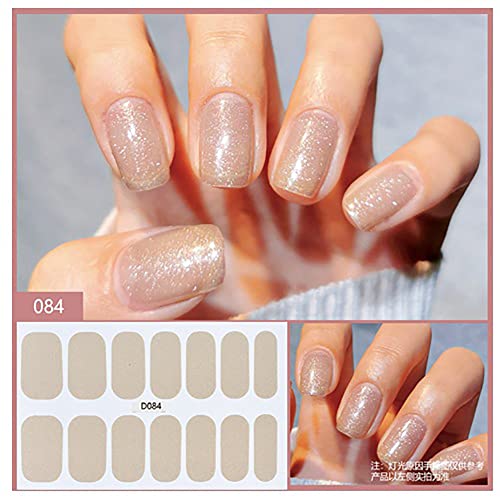 G-J Nail Polish Strips Stickers Elegant Glitter Solid Color Nail Wraps Stickers Self-Adhesive Nail Decals Kit With Nail File As Mother's Day Gifts For Women Mothers Manicure Tips(10 Sheets) #TOP3