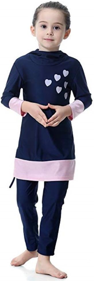 Swimwear for Girls Kid Modest Swimsuits Swimming Beachwear Long-Sleeve Surfing Suit