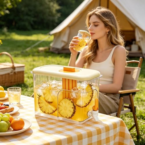 Distributeur de boissons de 4 litres avec réservoir à eau de camping