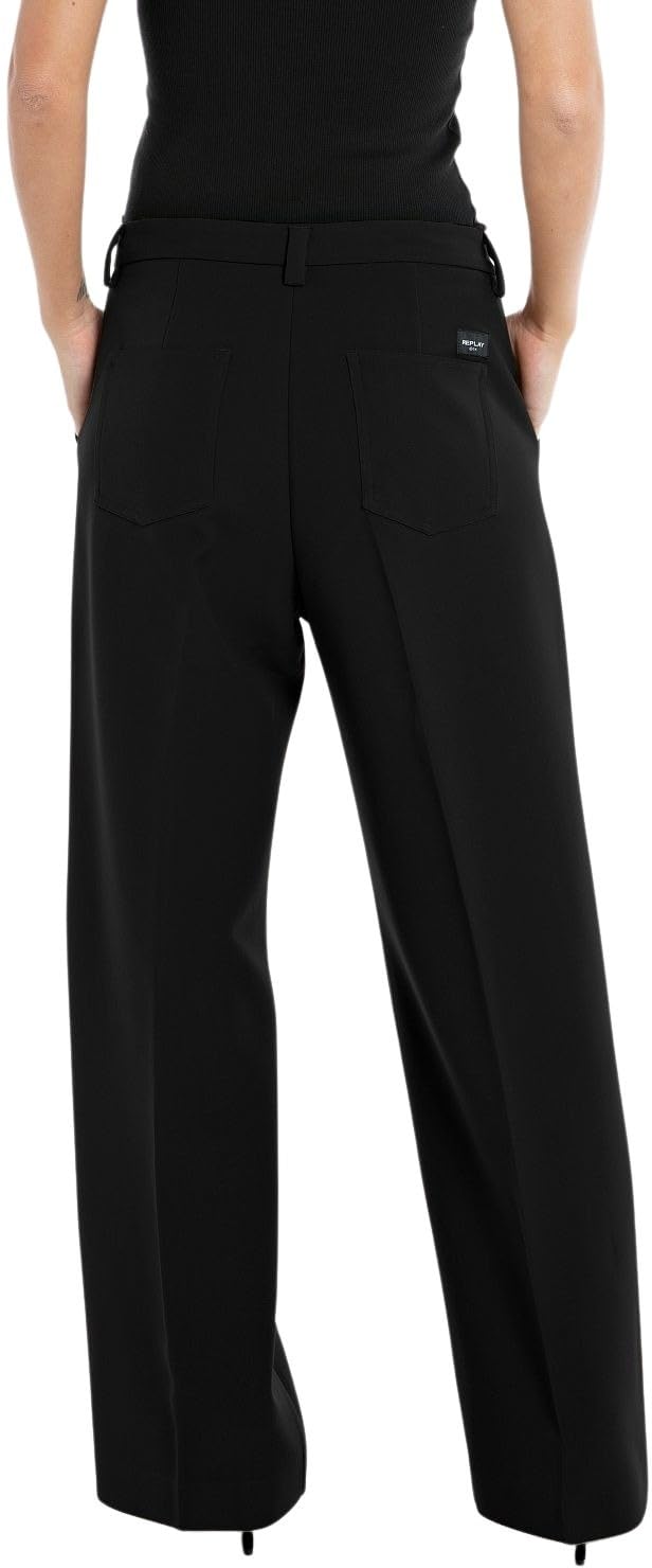 Replay Damen Stoffhose mit Stretch