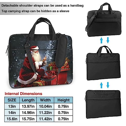 Bolso para portátil Merry Christmas unisex negro miniatura 3