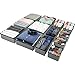 Puricon Organizer per Cassetti 13 Pezzi, Scatole Organizer per Armadio Pieghevole in Tessuto per Biancheria Intima Reggiseni Calze Fazzoletti Sciarpe Cravatte Giocattoli Libri Soggiorno -Grigio