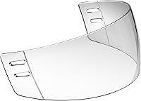 Copkim Straight Cut Clear Hockey Helmet Visor - Anti-Fog Anti-Scratch Vented Half Shield for Ice Hockey Protection