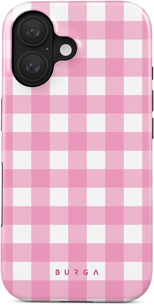 BURGA Unisex Phone Case for iPhone 16 – Dual-Layer Hybrid Design with Shock-Absorbing Silicone & Durable Exterior, Scratch-Resistant Finish and Raised Bezel Edge for Screen Protection & Daily Use