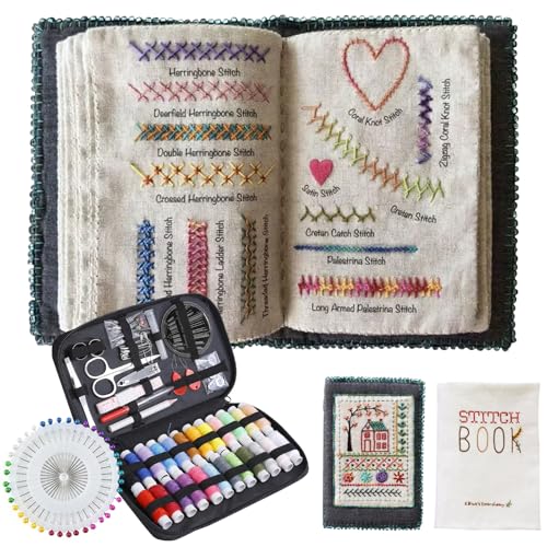 Image of Dexprosy DIY Stitch Book with Tools Set - Embroidery Felt Book, with Needle Thread, Sewing Patterns for Beginners, Craft Gift