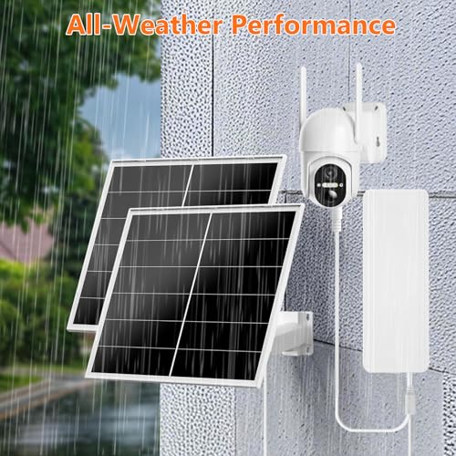 Image of Zivif 40W Solar Charger Kit with 24000mAh for Security and Trail Camera | Solar panel for security camera 5V /12V adjustable output, USB-C & DC port, IP66 weatherproof, 360 adjustable bracket