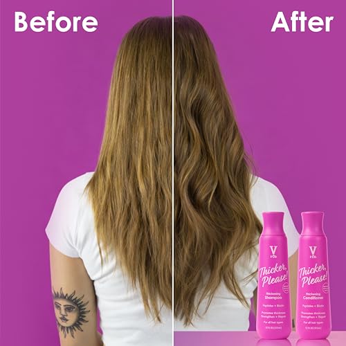 Image of V&Co. Hair Thickening Conditioner with Peptide Technology, 12 oz, All Hair Types, Anti-Thinning Conditioner