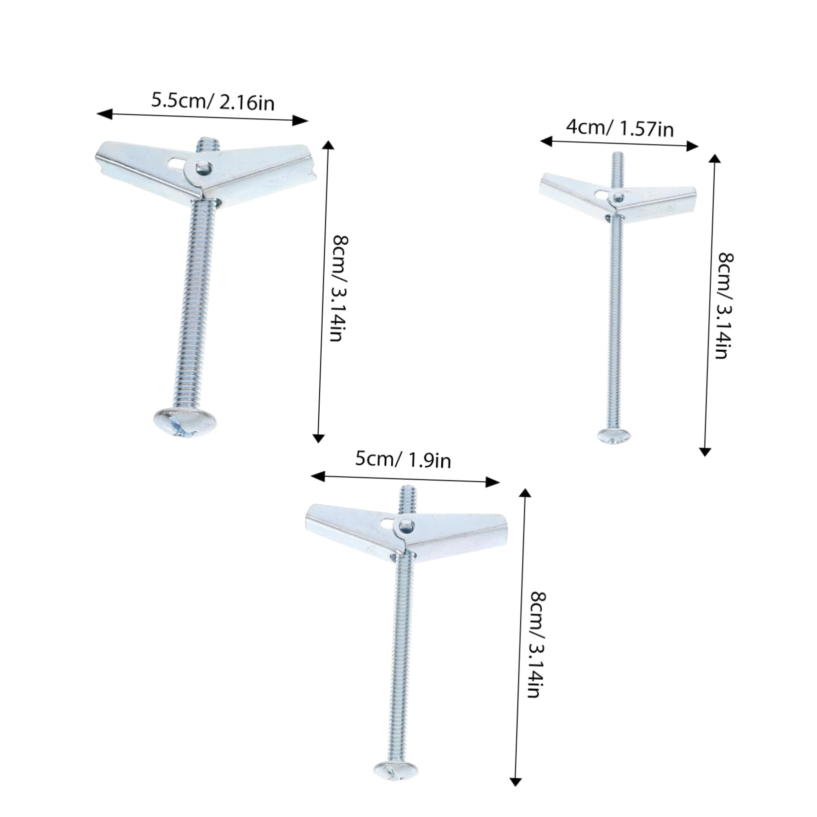 HAWILLOSCH Drywall Screws Anchors and Screws Kit Heavy Duty Drywall Anchors Easy Install
