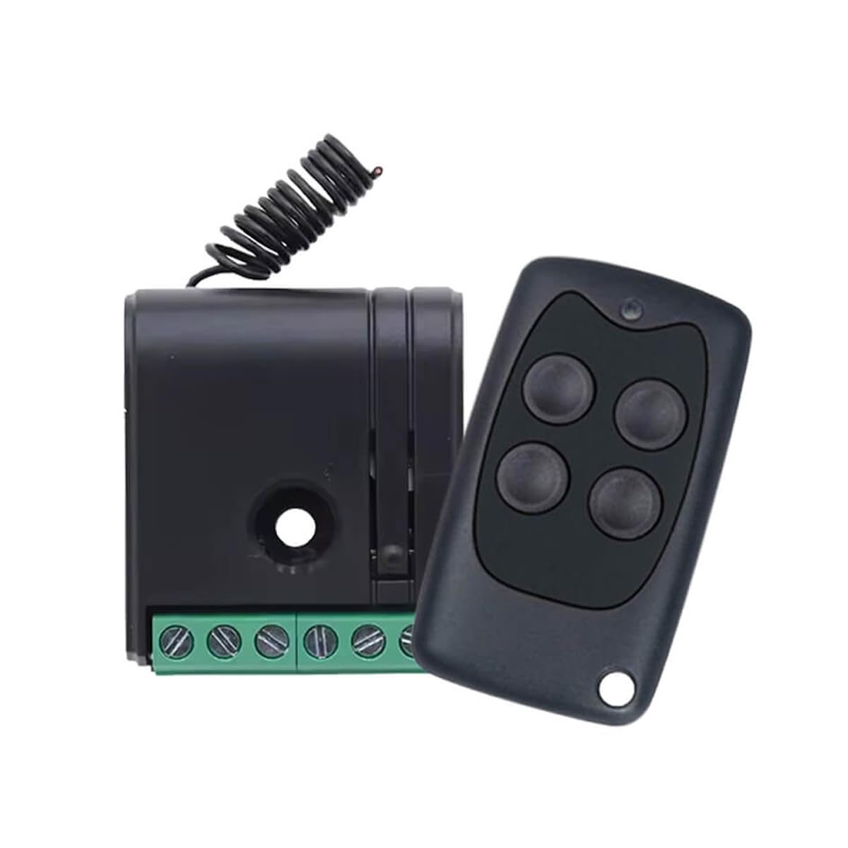 1Control Solo KIT Récepteur Universel 433MHz avec Télécommande – Kit Portail Automatique et Garage – Rend Compatibles avec Solo et Pad Les Télécommandes Non Supportées (Quartzées, Slave et Autres)