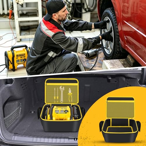 LEFOR·Z Air Compressor Bag Compatible with DEWALT DCC020IB 20V Max Tire Inflator/DCC18N-18V,Portable Cordless Tools Storage Carrying Case with Pocket for Battery Pack and Charging Kit(Bag Only) by LEFOR·Z - Image 7