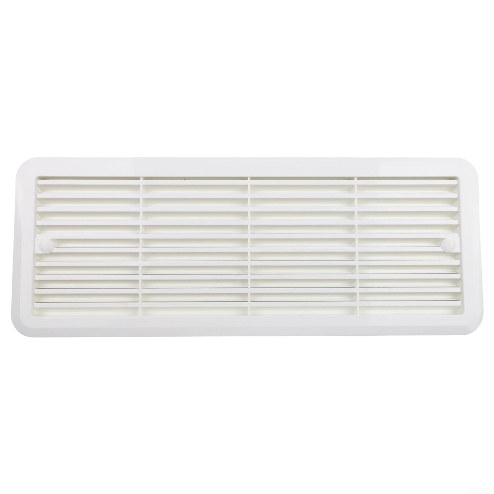 Rejilla de montaje para rejilla de ventilación de nevera de autocaravana, 483 mm x 186 mm, ABS resistente a la intemperie, rejilla de flujo de aire para caravana y autocaravana (62445480) (blanco) — view 6