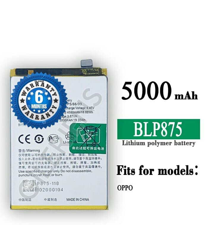 Image of Orignal BLP875 Battery for Oppo Realme Q3S Battery with 6 Month Warranty*** (for Oppo BLP875)