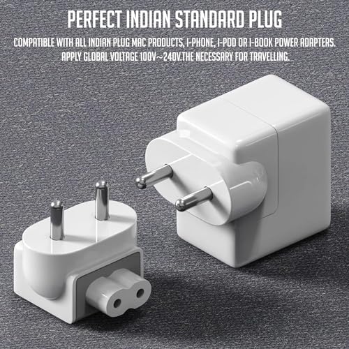 Image of Laprite Indian Style Plug Adapter Duck Head for MacBook, Powerbook, Pro, Air, iPod, iPhone, and iBook Power Adapters
