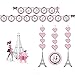 Party in Paris Party Decorations Supply Pack - Hanging Cutouts, Banner, and Centerpiece