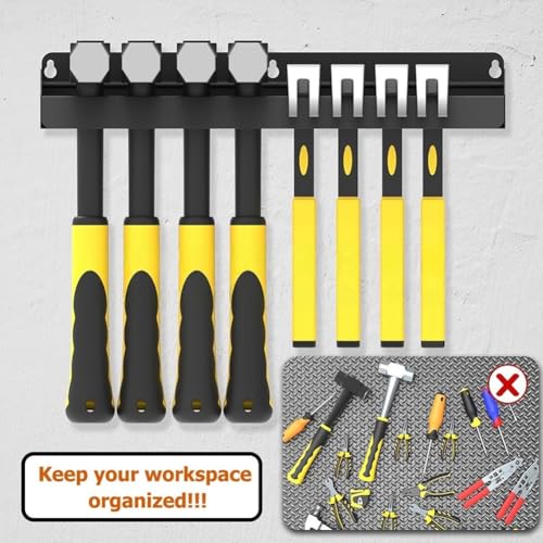 Porte-marteau vertical en acier compact contre le désordre de l'atelier