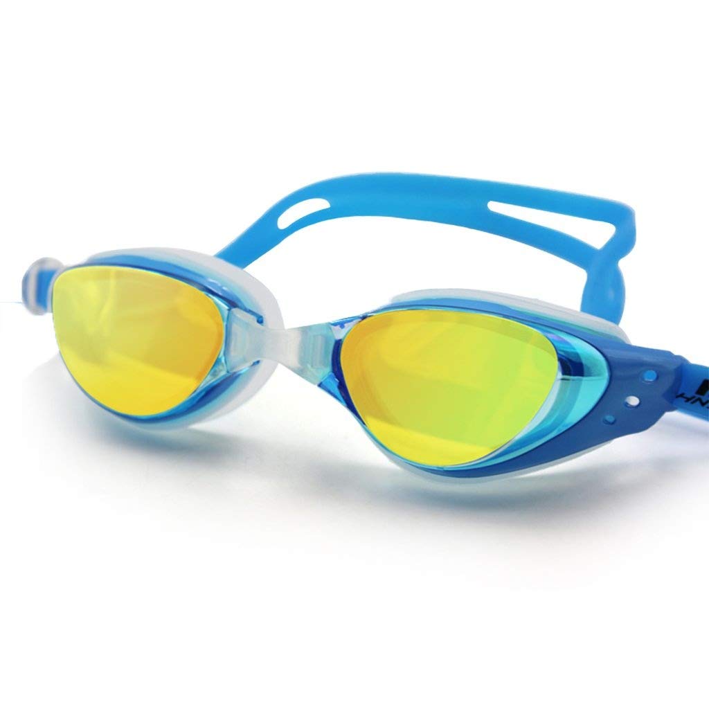 Gafas de natación Anti-UV antiempañamiento para Adultos Unisex (D)