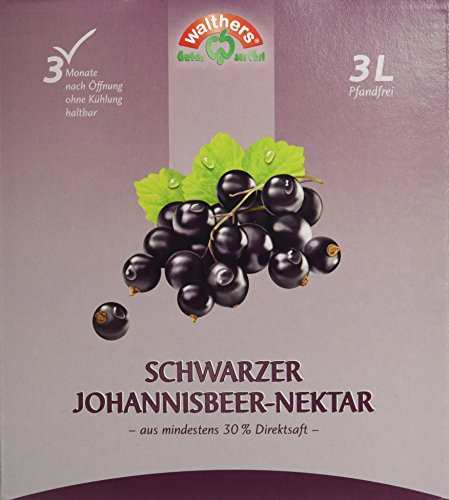 Walthers Schwarzer Johannisbeer-Nektar (1 x 3 l Saftbox) Cover