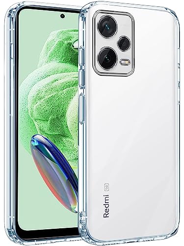 Image of Jkobi Back Cover for Xiaomi Redmi Note 12 Pro Plus 5G (Silicone Clear Case with Protection | Soft and Flexible | Transparent)
