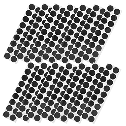 NAMOARLY Autocollants Circulaires De Cible 900pcs Papier Adhésif Professionnel Réparation De Cibles De Tir à L’Arc Noir, Compact Et Portable, Ensemble De 50 Feuilles pour Entraînement Sportif