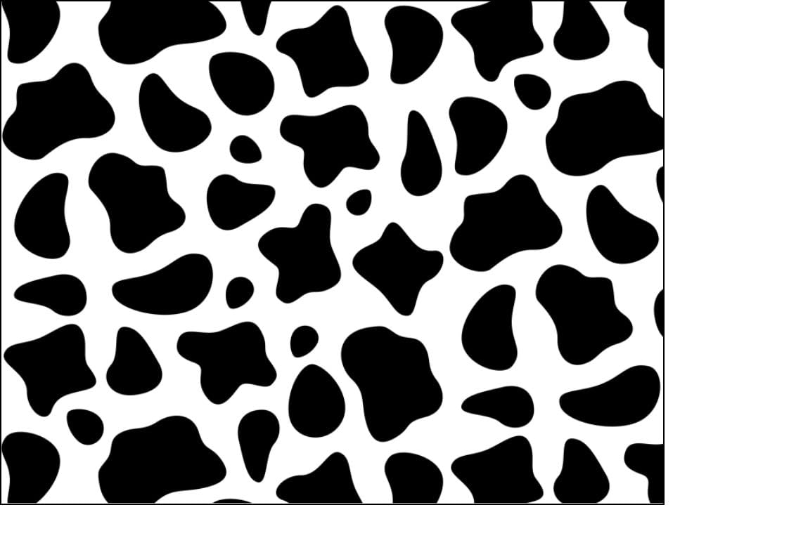 Cow Animal Print A4 Icing Sheet Cake Topper Edible Decoration