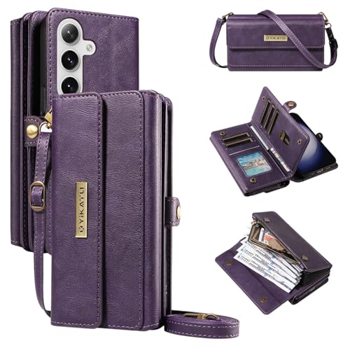 Étui portefeuille Samsung Galaxy Note 20 avec porte-carte anti-RFID couleur violet