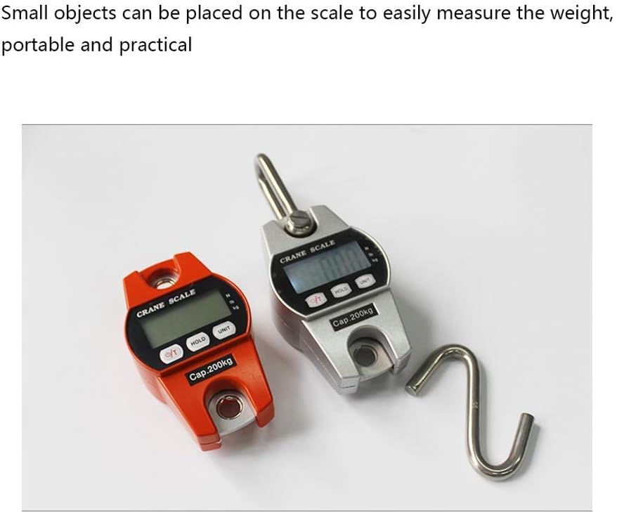 Digital Electronic Crane Scale, 300Kg /661 Lb*0.1 Kg Heavy Duty Compact Hanging Scale Hoists Scale with Led Mini Industrial Digita