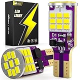 Nilight 921 LED Bulb for Reverse/Back up Light,6500K Xenon White 912 T15 906 922 W16W Bulbs,Super Bright 3020 27SMD Replacement for Car/Trunk,2 PCS