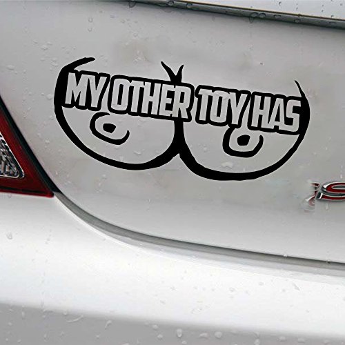 MountainValleyClimber My Other Toy Has Tits Funny Sticker Boobs Breasts Boobies Car Window bumper decal
