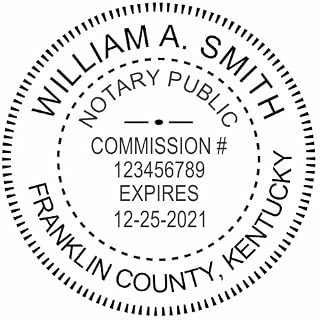Custom Notary Embosser, Customizable for 37 Total States, Embossed Notary Seal | Great for Official Documents and Paperwork | Great Way to Certify Your Documents (Kentucky)