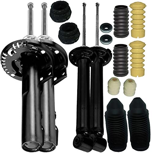 04 Amortecedores + 04 Kits Batentes Gol G5 2008 Até 2013 Dianteiro e Traseiro