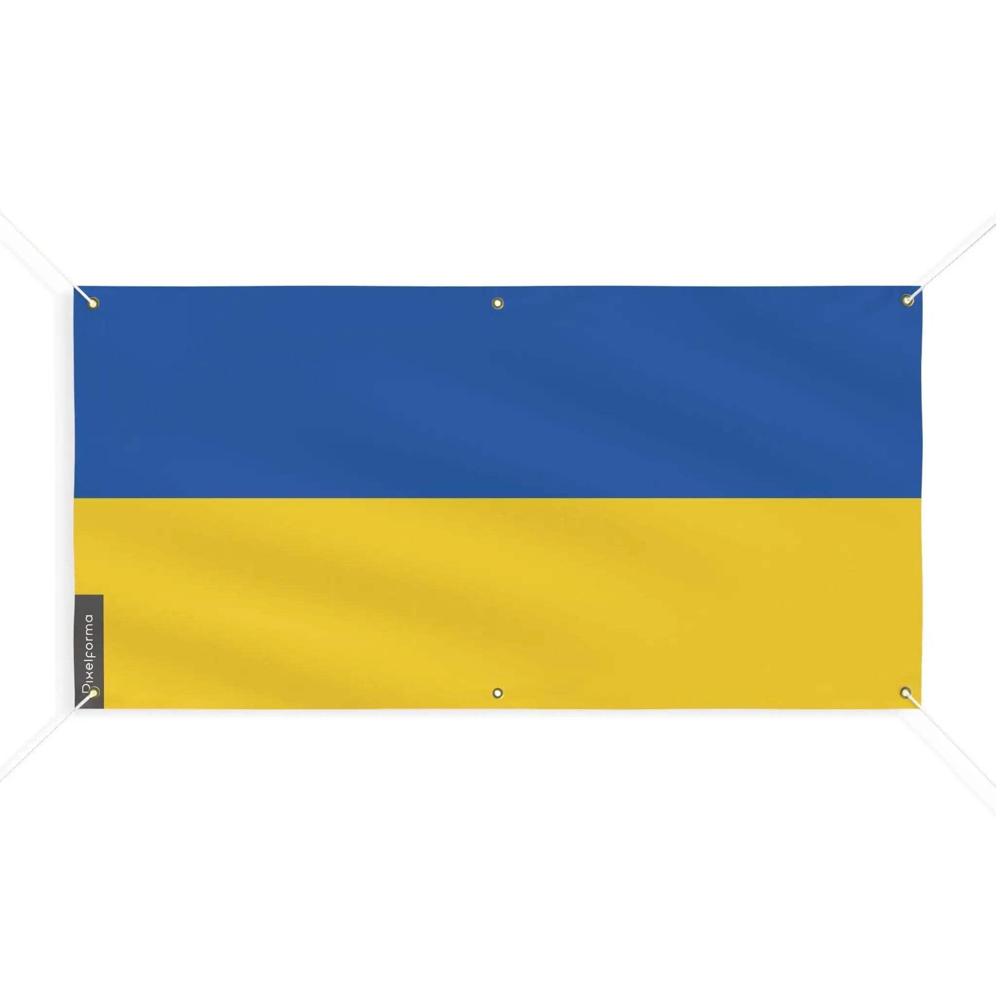 Drapeau Ukraine 100x200cm à 6 oeillets renforcés haute résistance vent - 4