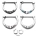 316l Surgical Steel Septum Clicker Nose Ring Hoop Cz Ring 16g 6mm Shining Five-gems 316l Surgical Steel Septum Clicker Ring(sold Individually) -6mm so Tiny