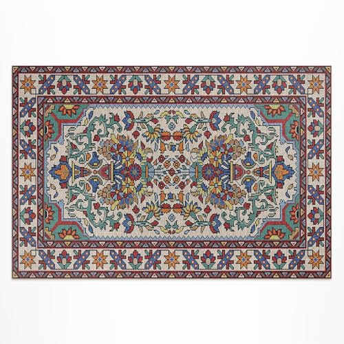 Tapis vinyle extérieur imperméable et résistant aux UV motif turc 100x150
