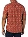Amazon Essentials Men's Slim-Fit Short-Sleeve Two-Pocket Utility Shirt (Previously Goodthreads), Clay Floral Print, Medium Tall