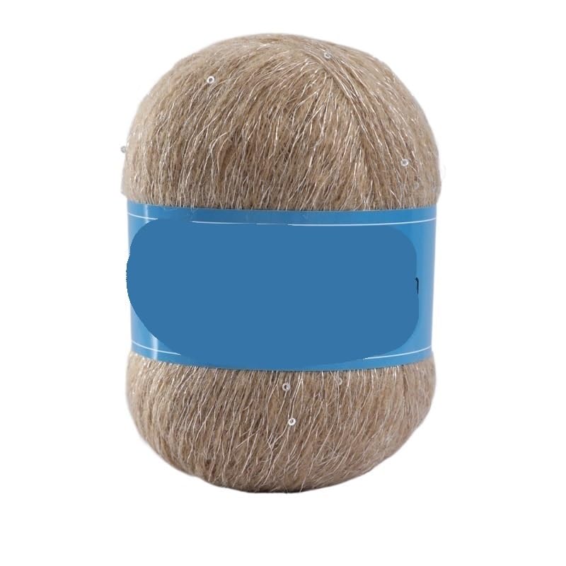 Hilo de Mohair con lentejuelas tejido a mano, 100g, hilo grueso nacarado for tejer y hacer manualidades(26color)