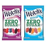Welch’s Zero Sugar Fruity Bites, Great zero sugar snacks for the office, Mixed Fruit & Berries 'N Cherries, 3 oz (Pack of 2)