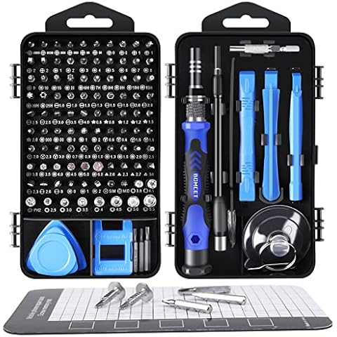 BOMCET Präzisions-Schraubendreher-Set, 124-teiliges Elektronik-Reparatur-Schraubendreher-Set mit 101 Bits, magnetisch, kompatibel mit iPhone, MacBook, Computer, Laptop, PC, Nintendo, Spielkonsole Cover