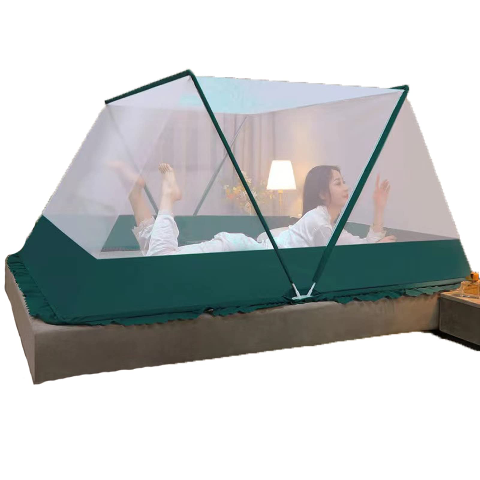 GJMSSMY Foldable Mosquito Net,4 Corner Bed Canopy Bed Canopy Bed Tents Bedroom Decoration Accessories Decor Canopy Easy to DiKMYDntle Canopy Tent,B,160 * 190 * 80CM