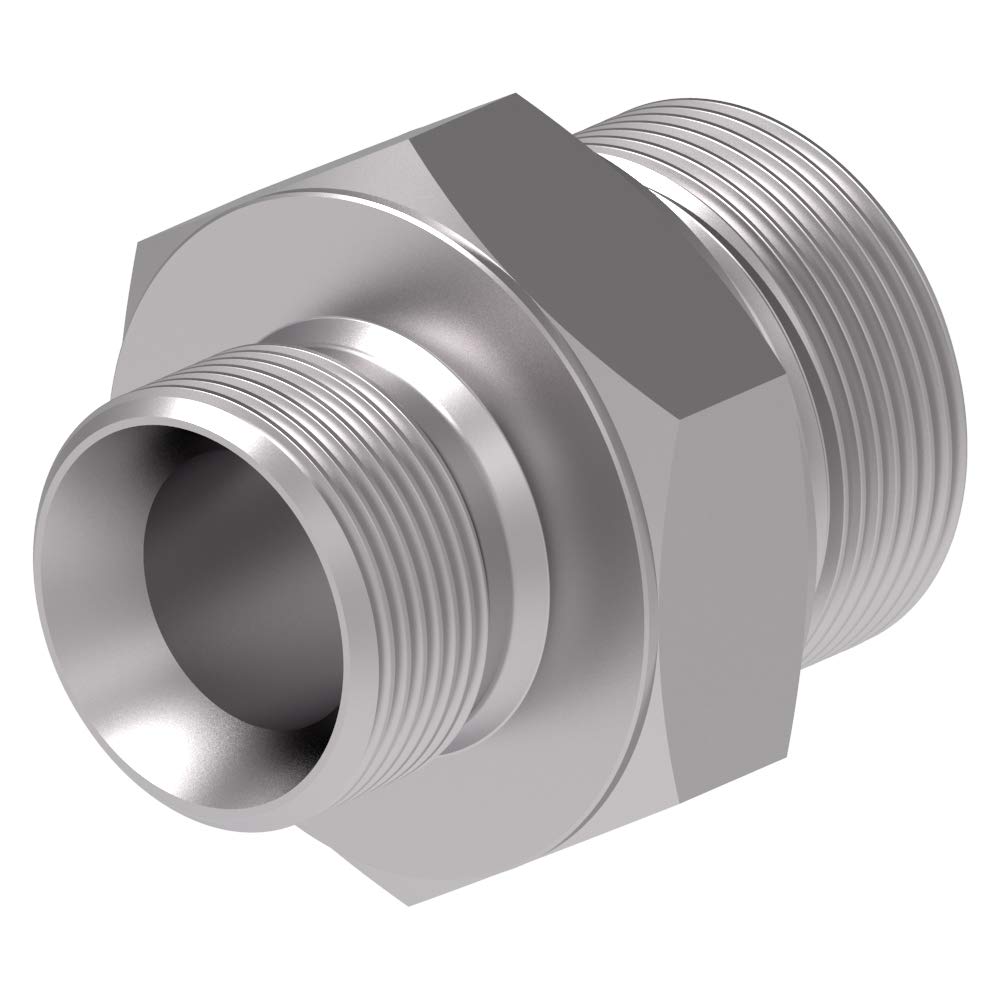 Raccord Hydraulique droit Mâle BSP pour bague BS 3/4 X Mâle BSP pour bague BS 1"