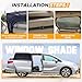 EcoNour Car Window Sun Shades for MPV & Minivan Sliding Door Rear Windows | Elastic Mesh Sunshade for Baby & Passenger Comfort | Car Window Accessories | 2 Pack Side Window Shades