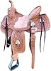 Silla Western de Cuero con Cabezada, Pretal y Brida a Juego para Equitación Disponible de 11" a 18" 1