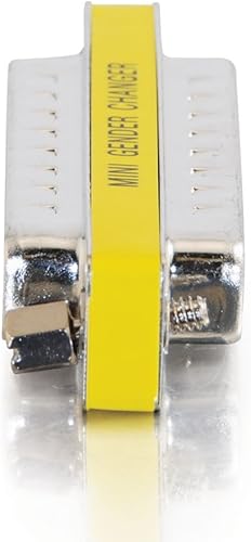 Miniatura 2 de C2G 02776 DB25 MM Mini cambiador de géneroacoplador, níquel, 6.5 pulgadas